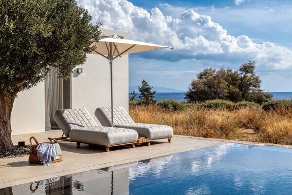 OUTFLEXX Icon Beistelltisch, Natur, Teakholz, 204 X 30 X 14 Cm, Passend Zu Icon Loungeliege – Bild 3