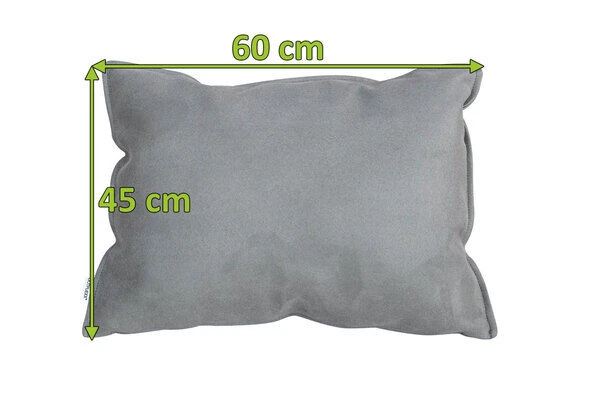OUTFLEXX Dekokissen, Suede Grey, Sunbrella, 60 X 45 Cm, Bei 40 °C Waschbar, Z.B. Passend Zu Lounge 21845 – Bild 2