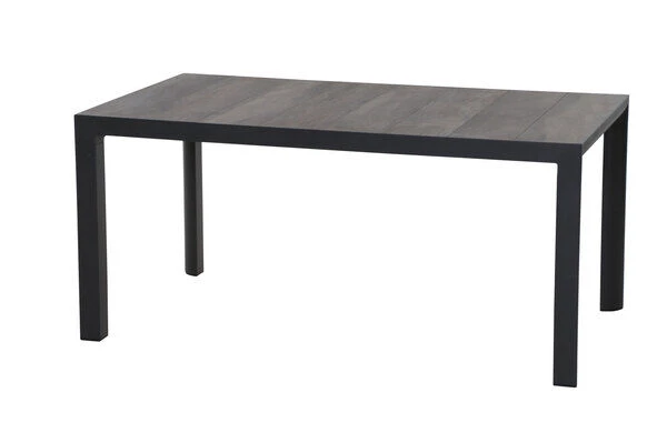 SIENA GARDEN Silva/Solea Dining Set, Anthrazit/blau/grau, Alu/Gardino®-Geflecht/Keramik, 160 X 90cm, Inkl. 6 Diningsessel, Stufenlos Verstellbar – Bild 3