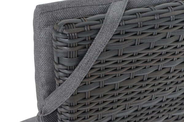 SIENA GARDEN Silva/Solea Dining Set, Anthrazit/blau/grau, Alu/Gardino®-Geflecht/Keramik, 220 X 100cm, Inkl. 4 Diningsessel, Stufenlos Verstellbar – Bild 10