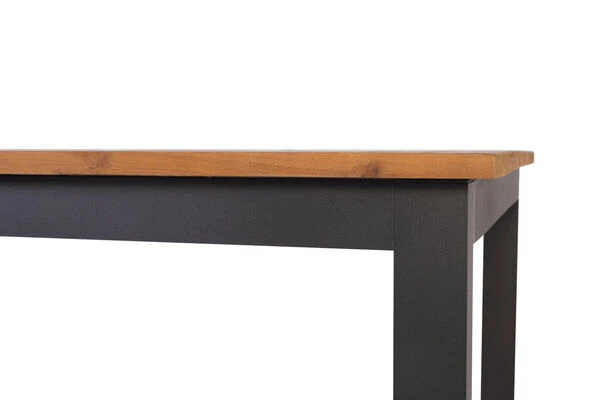 VILLANA Esstischgarnitur, Anthrazit/grau, Alu/ FSC-Akazienholz, Ausziehtisch 150/200 Cm, 4 Stapelstühle, 2 Multipositionssessel – Bild 18