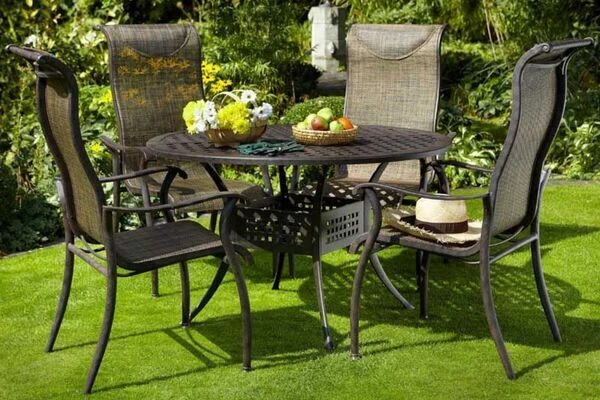 HARTMAN Palermo Esstisch, Bronze, Alu-Guss, Ø120cm – Bild 2