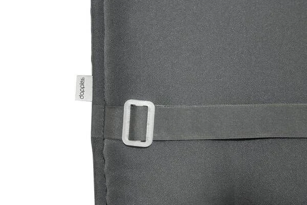 DOPPLER Comfort Stuhlauflage Hochlehner, Anthrazit, Polyester, 120 X 50 X 7 Cm – Bild 2