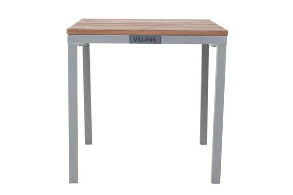 Villana 2er Sonnenliegen-Set, Alu/FSC-Akazienholz, 201x70x32,5cm, 4-fach Verstellbar, Mit Beistelltisch 45x45cm – Bild 6