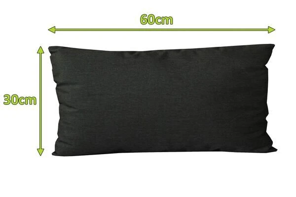 OUTFLEXX Rückenkissen, Sooty, Sunbrella, 30 X 60 Cm, Mit Reißverschluss – Bild 2