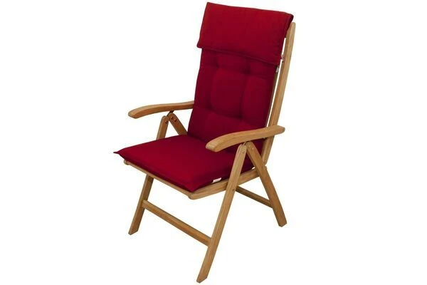 DOPPLER Stuhlauflage Hochlehner, Bordeaux, Dralon, 120x50x7cm, Mit DuPont Teflon Markenimprägnierung – Bild 2