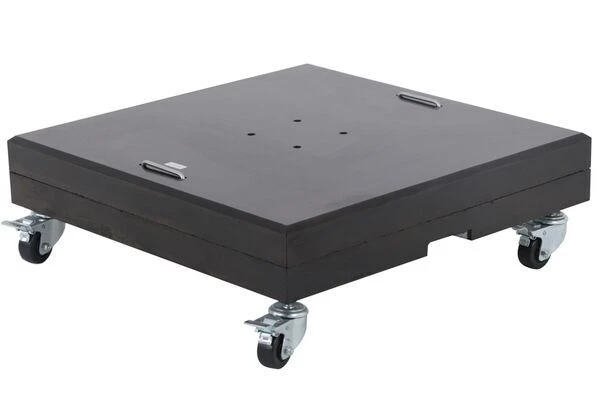 OUTFLEXX Schirmständer, Granit, 70x70x22cm, 150kg, Mit Lenkrollen Und Standfüßen – Bild 4