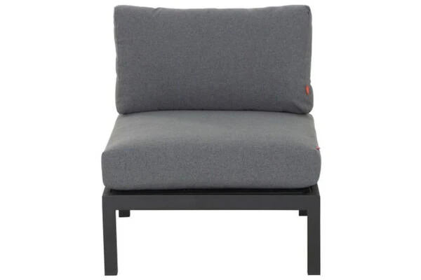 SIENA GARDEN Alvida Mittelmodul, Anthrazit/grau, Aluminium/Ranotex, Inkl. Polster – Bild 2