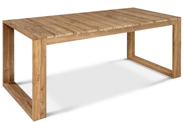 OUTFLEXX Anok Esstisch, Natur, Recycled FSC®-Teak, 200x100 – Bild 2