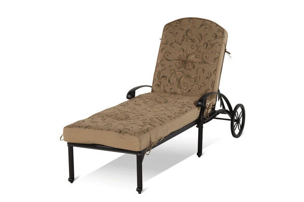HARTMAN Amalfi Lounger, Bronze, Alu-Guss, 217 X 76,5 X 49 Cm, Mit Rollen, Verstellbare Rückenlehne – Bild 2