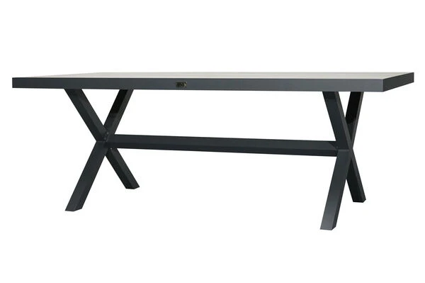 Ploß Esstisch Brisbane, Anthrazit/grau, Aluminium/Keramik, 200 X 95 Cm – Bild 2