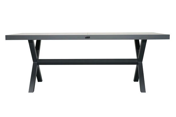 Ploß Esstisch Brisbane, Anthrazit/grau, Aluminium/Keramik, 200 X 95 Cm – Bild 4