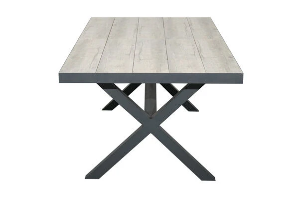 Ploß Esstisch Brisbane, Anthrazit/grau, Aluminium/Keramik, 200 X 95 Cm – Bild 7