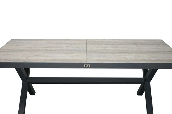 Ploß Esstisch Brisbane, Anthrazit/grau, Aluminium/Keramik, 200 X 95 Cm – Bild 8