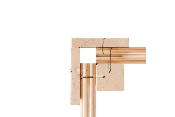 KARIBU Gartenhaus Radeburg 3, Terragrau, Fichtenholz 40mm, 406 X 369 X 229,5 Cm, Pultdach, Inkl. 2 Drehkippfenster – Bild 7