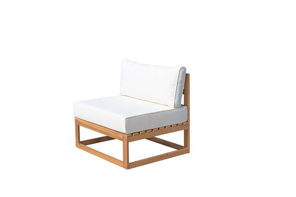 OUTFLEXX Ecklounge, Hellgrau, FSC-Akazienholz/Textil, Für 5 Personen, Inkl. Tisch Und Polster – Bild 13