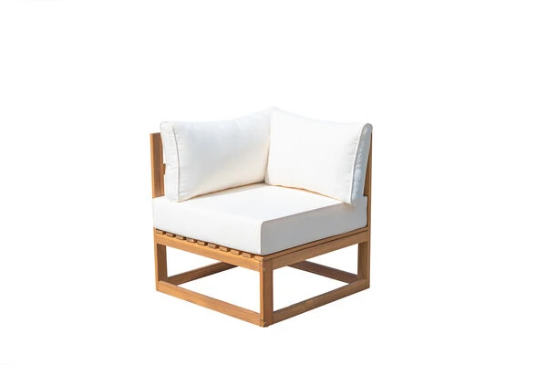 OUTFLEXX Ecklounge, Hellgrau, FSC-Akazienholz/Textil, Für 5 Personen, Inkl. Tisch Und Polster – Bild 17