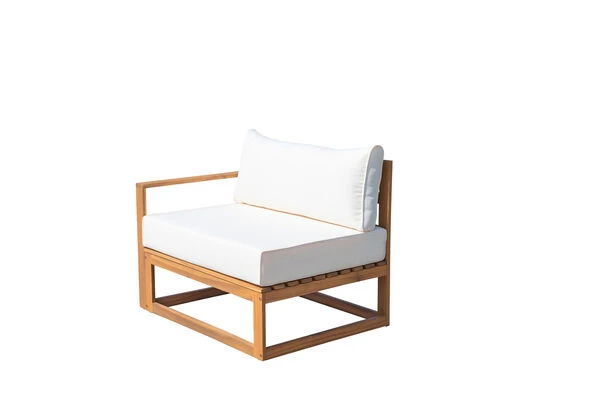 OUTFLEXX Ecklounge, Hellgrau, FSC-Akazienholz/Textil, Für 5 Personen, Inkl. Tisch Und Polster – Bild 20