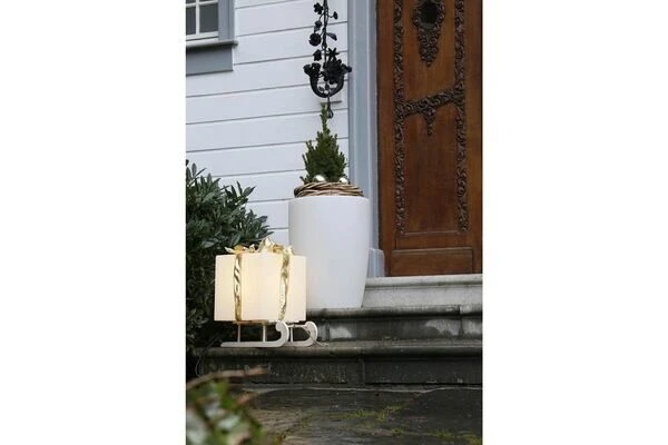 OUTFLEXX Exklusivmodell Shining Cube Dekoleuchte, Polyethylen, 33x33x32 Cm, Inkl. Fassung Und LED-Leuchtmittel â Bild 3