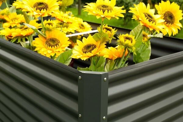 OUTFLEXX Hochbeet, Anthrazit, Zincalume, Pulverbeschichtet, 180 X 90 X 84 Cm – Bild 7