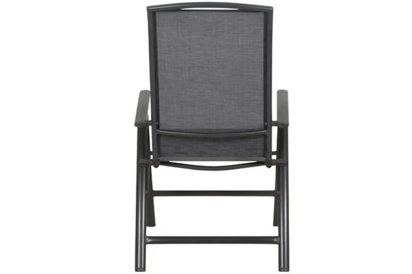 SIENA GARDEN Livorno Multipositionssessel, Anthrazit/silber-schwarz, Alu/Ranotex®, 68x63x110cm – Bild 3
