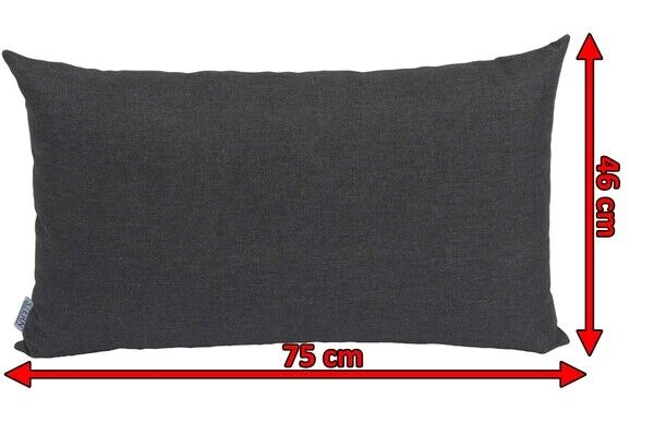 STERN Holly Rückenkissen Zu Bank/Liege, Dunkelgrau, Textil, 75x46x30 Cm – Bild 3