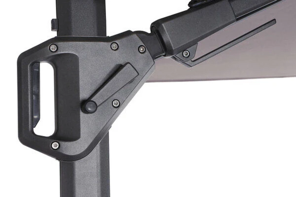 SIENA GARDEN Ampelschirm Sunset N+, Anthrazit / Taupe, Alu/Textil, Ca. 300x300 Cm – Bild 3