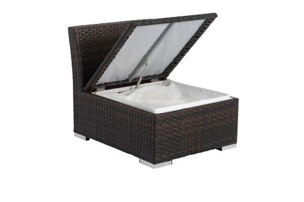 OUTFLEXX Mittelelement, Braun Marmoriert, Polyrattan, 63 X 78 X 65 Cm, Geeignet Für 7759-BOX – Bild 3