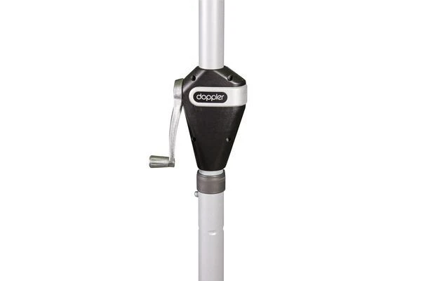 DOPPLER Active Auto Tilt Mittelstockschirm, Terrakotta, Aluminium/Textil, Ø210cm, Höhenverstellbar, Knickbar, Mit Kurbel – Bild 3
