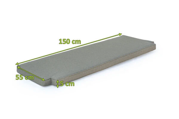 OUTFLEXX Bankauflage, Grau, Olefin, 140x55x5cm, Für Ontario Bank 18309, Handwäsche – Bild 3