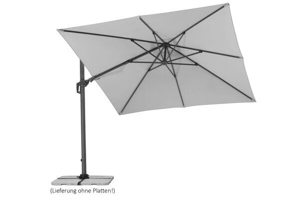 Schneider® SCHNEIDER Rhodos Twist Ampelschirm, Silbergrau, Quadratisch, 300 X 300 Cm – Bild 4