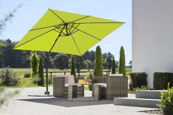 Schneider® SCHNEIDER Rhodos Junior Ampelschirm, Apfelgrün, Quadratisch, 270 X 270 Cm – Bild 2