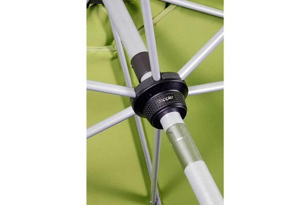 DOPPLER Active Auto Tilt Mittelstockschirm, Greige, Aluminium/Textil, Ø 320 Cm, Mit Kurbel – Bild 4