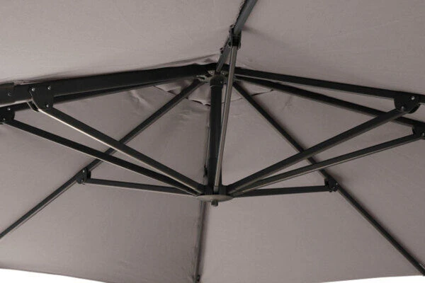 SIENA GARDEN Ampelschirm Sunset N+, Anthrazit / Taupe, Alu/Textil, Ca. 300x300 Cm – Bild 4