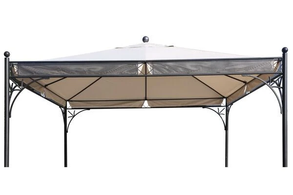 OUTFLEXX Ersatzdach Für Siena Garden Pavillon Korfu, Natur, Polyester PU-beschichtet, 350x350cm – Bild 4