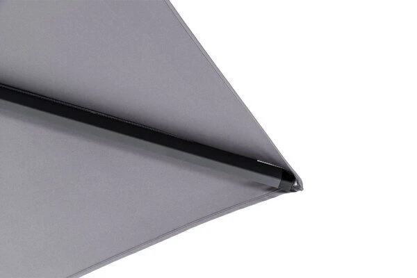 OUTFLEXX Ultimate L Ampelschirm, Anthrazit/grau, Alu/Spuncrylic®, 400x400cm, Inkl. Befüllbarem Schirmständer – Bild 4