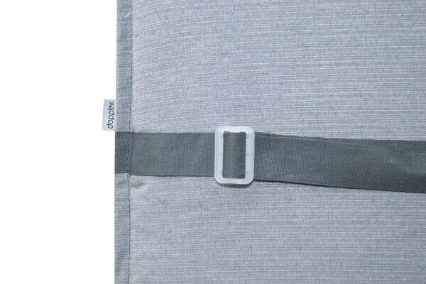 DOPPLER Lyra Liegenauflage, Hellgrau, Baumwolle/Polyester, 200x60x7cm, Inkl. Befestigungsbänder Und Kopfkissen – Bild 4