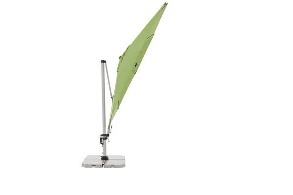 DOPPLER Active Pendelschirm, Fresh Green, Alu/Polyester, 370cmx210 Cm, Mit Kurbel, 360°-drehbar – Bild 4