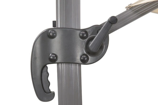 Schneider® SCHNEIDER Rhodos Rondo Ampelschirm, Anthrazit, Rund, Ø 350 Cm – Bild 5