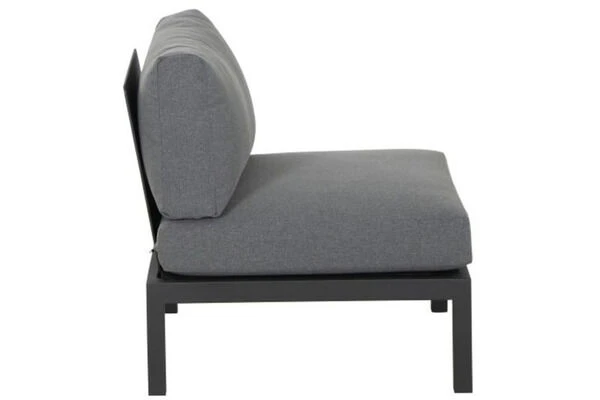 SIENA GARDEN Alvida Mittelmodul, Anthrazit/grau, Aluminium/Ranotex, Inkl. Polster – Bild 4