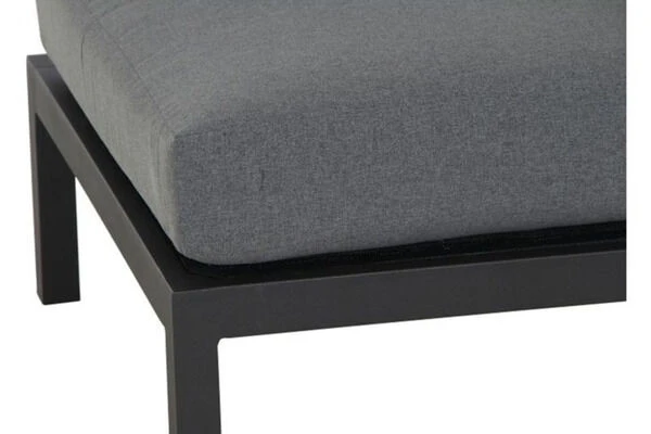 SIENA GARDEN Alvida Mittelmodul, Anthrazit/grau, Aluminium/Ranotex, Inkl. Polster – Bild 6