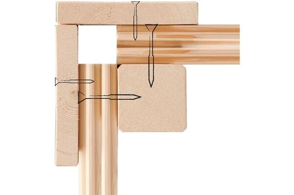 KARIBU Sauna Elea, Fichtenholz 38 Mm, Eckeinstieg, Ca. 2,7m² – Bild 6