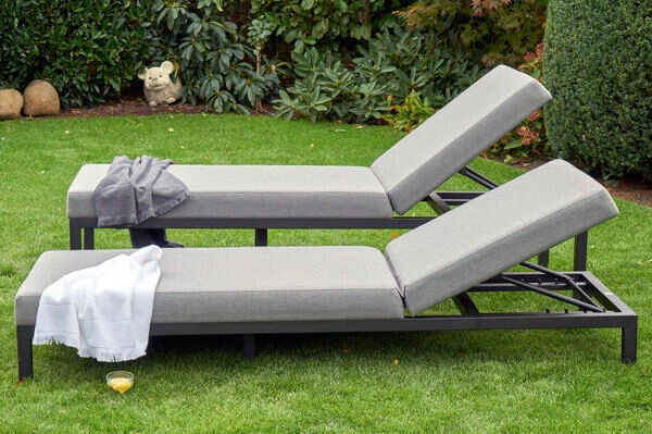 HARTMAN Eva Loungeliege, Flanelle, Sunbrella, 195 X 70 X 45 Cm, Rückenlehne Verstellbar, Hohe Liegefläche – Bild 6