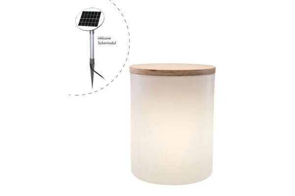 8-SEASONS Shining Drum Dekoleuchte, Weiß, Polyethylen, Outdoor – Bild 6