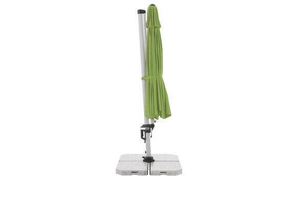 DOPPLER Active Pendelschirm, Fresh Green, Alu/Polyester, 370cmx210 Cm, Mit Kurbel, 360°-drehbar – Bild 6