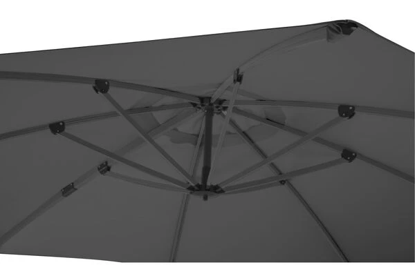 Schneider® SCHNEIDER Rhodos Rondo Ampelschirm, Anthrazit, Rund, Ø 350 Cm – Bild 7