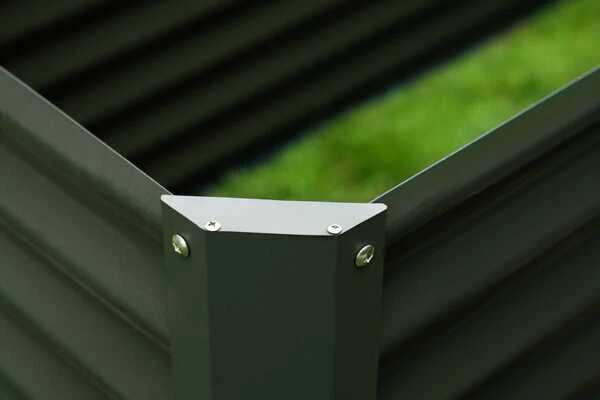 OUTFLEXX Hochbeet, Anthrazit, Zincalume, Pulverbeschichtet, 120 X 90 X 84 Cm, Durch Zubehör Erweiterbar – Bild 7