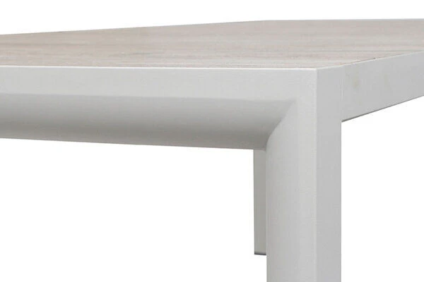 SIENA GARDEN Silva Diningtisch, Weiß/washed Grey, Alu/Keramik, 220x100cm – Bild 7