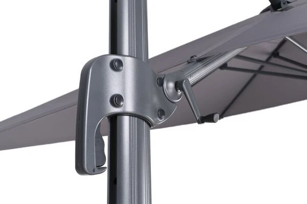 OUTFLEXX Ampelschirm, Anthrazit, Pulverbesch. Aluminium, 400x300cm, Inkl. PlattenstĂ€nder â Bild 7