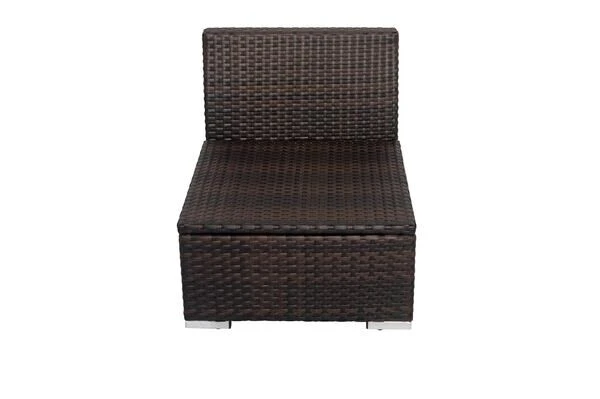 OUTFLEXX Mittelelement, Braun Marmoriert, Polyrattan, 63 X 78 X 65 Cm, Geeignet Für 7759-BOX – Bild 7